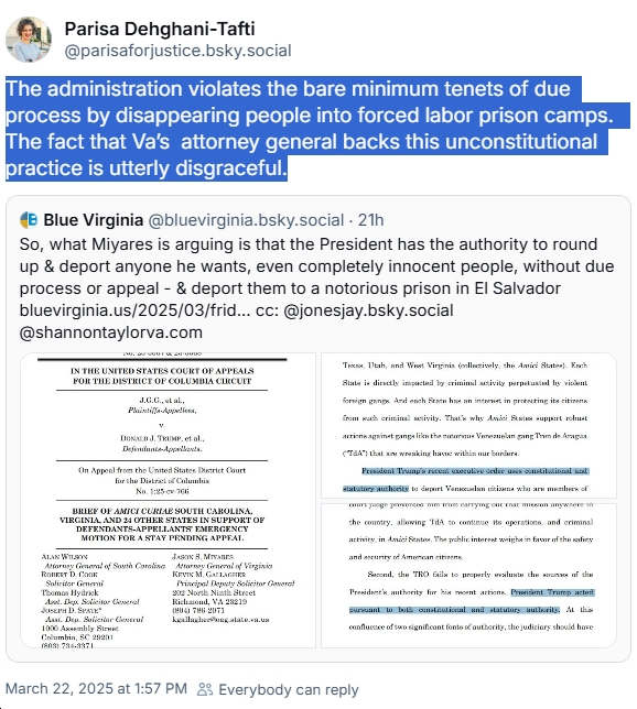 Virginia AG Jason Miyares Joins Amicus Brief Arguing, Essentially, That America Shouldn’t Follow Rule of Law or the Constitution, and That the President Can Act as a Dictator